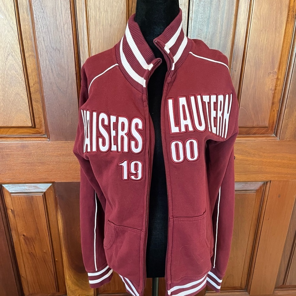 1. FC Kaiserslautern Football Jacket Soccer Track Top Adult Rare Size M Maroon